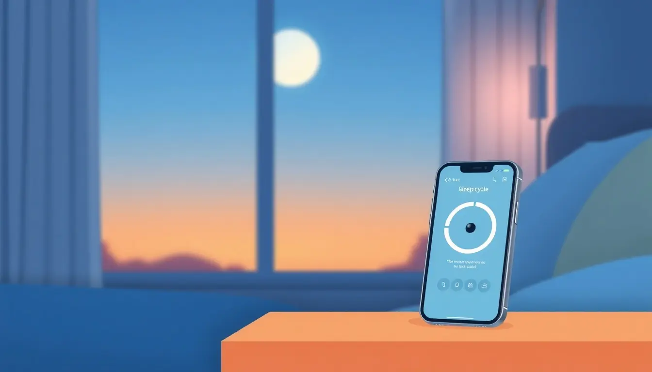 Smartphone mostrando una calculadora sueño en una habitación acogedora y moderna.