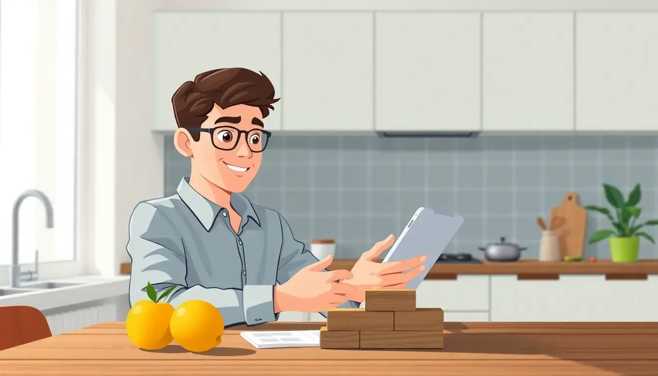 Persona planificando su nutrición y analizando cómo calcular deficit calórico efectivamente