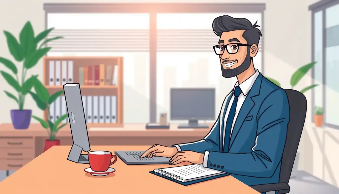 Profesional planificando finanzas personales y consultando cómo calcular el paro en España.