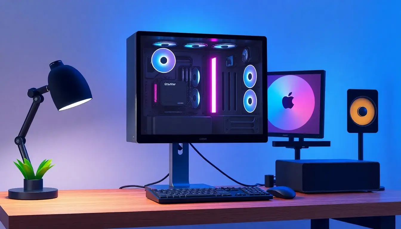 PC gaming de alta gama mostrando componentes equilibrados y modernos